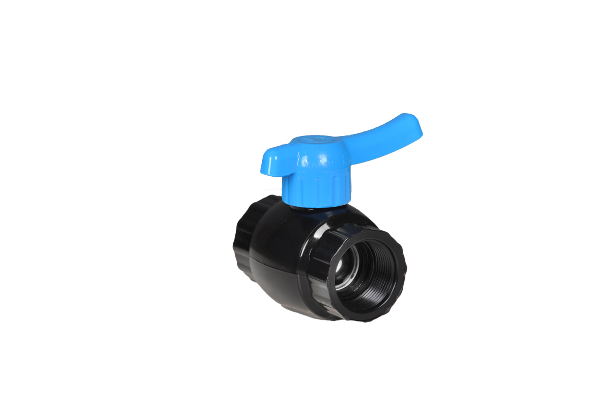 Plastic Ball Valve with Brass/Chrome Plated Ball